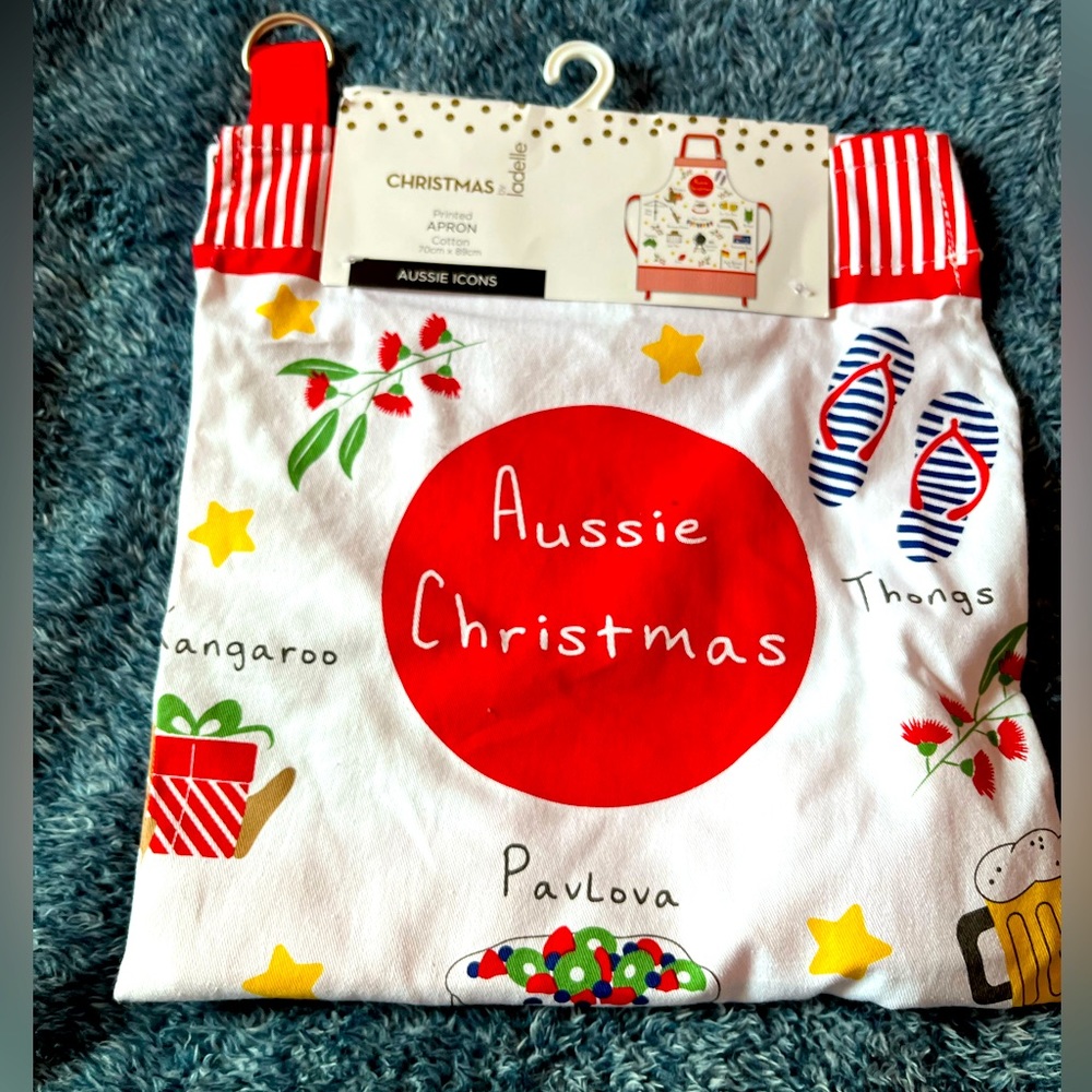 Printed Christmas apron
